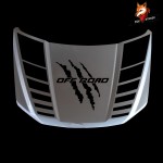 PVC Vinyl Auto Side Car Sticker Sport Stripes Car Sti3pc Car Accessories Decals Graphic Vinyl Decals Hood Scoop Claw Scratches Graphic Vinyl for FORD F150 2015-2018